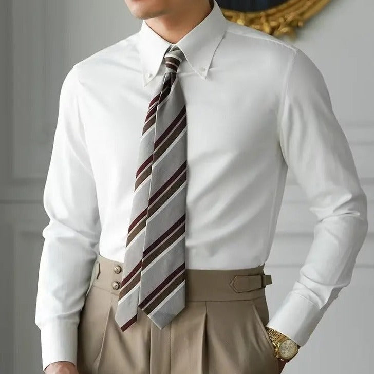 Camicia Uomo Vintage Elegante Taglio Classico