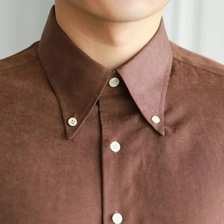 Camicia Uomo Vintage Elegante Taglio Classico