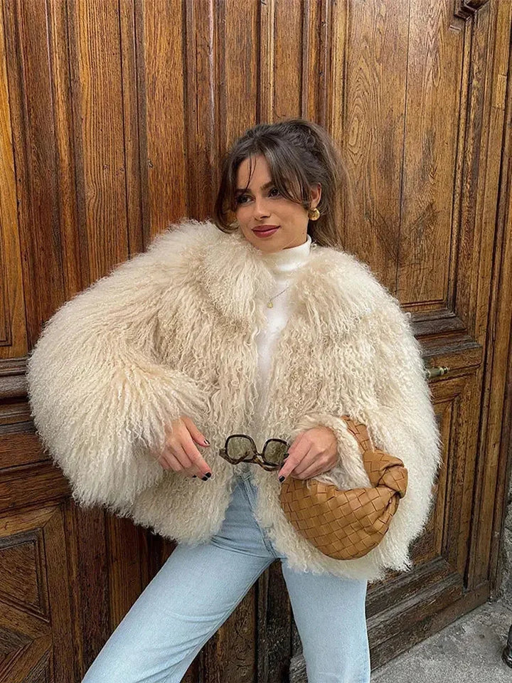 Cappotto Donna in Ecopelliccia Morbida Vestibilità Regular - Vesarelli