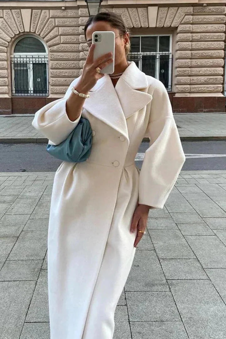 Cappotto Lungo Donna Collo Largo - Vesarelli