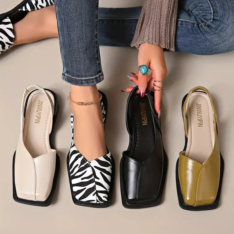 Scarpe Basse Donna Slip-On in Pelle Morbida