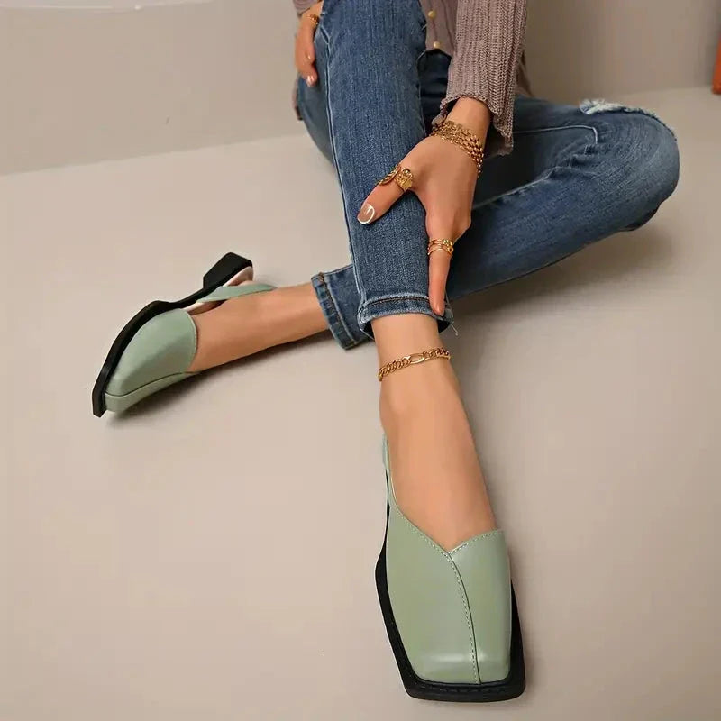 Scarpe Basse Donna Slip-On in Pelle Morbida