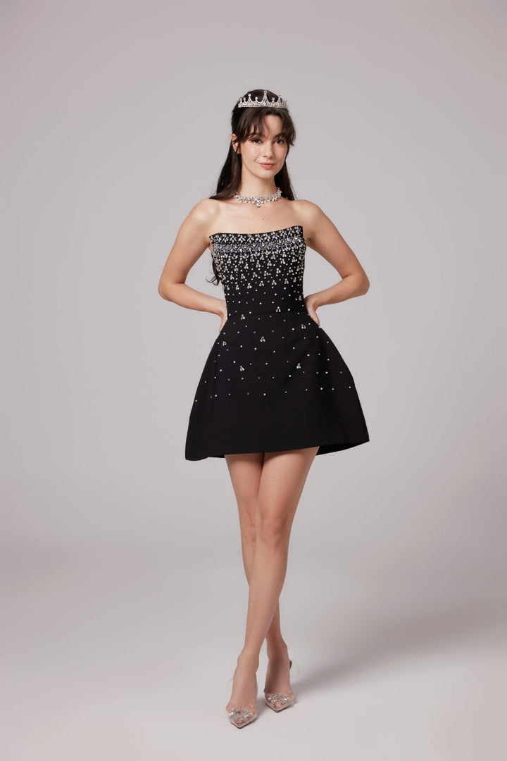 Abito Mini Donna Spalle Scoperte Elegante