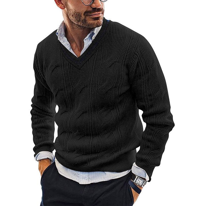 Maglione Uomo Scollo a V Morbido Classico - Vesarelli