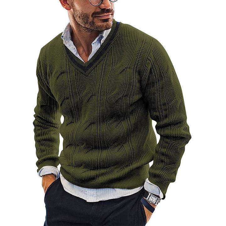 Maglione Uomo Scollo a V Morbido Classico