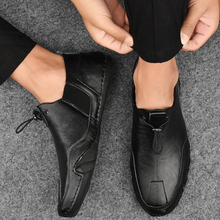 Scarpe Slip-On Uomo Passante Frontale e Pannello Laterale Casual