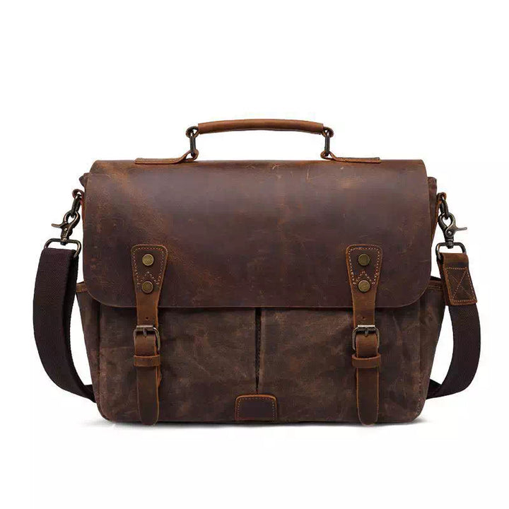 Borsa a Tracolla Uomo in Tela Robusta Stile Messenger - Vesarelli