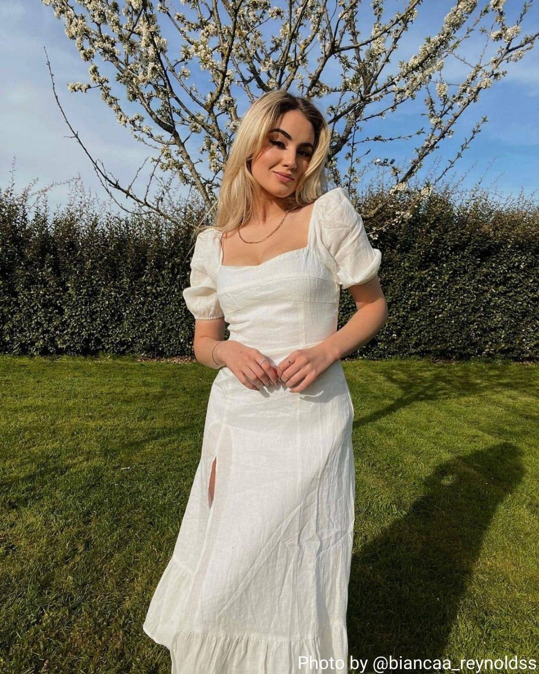 Abito Midi Donna in Lino Stile Elegante