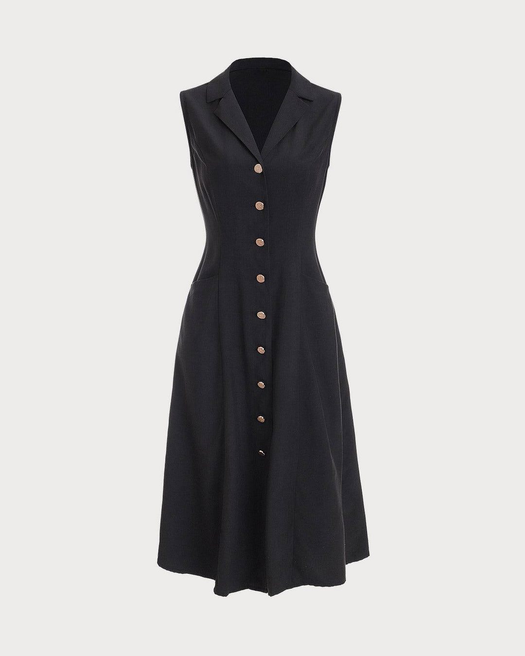 Abito Midi Donna Tunica Scollo a V Elegante Ufficio