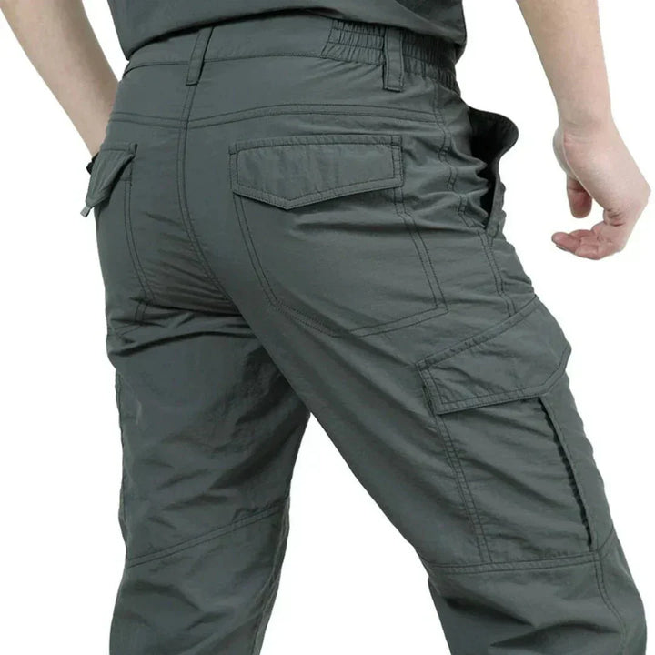 Pantaloni Cargo Uomo Tessuto Robusto Vestibilità Regolare