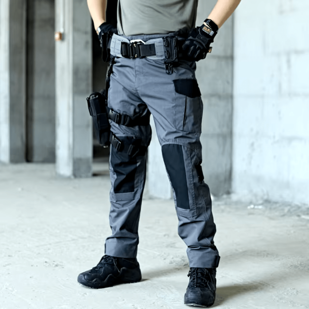 Pantaloni Cargo Uomo Tessuto Resistente Taglio Comodo