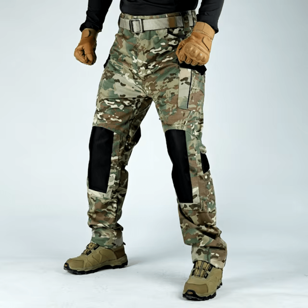 Pantaloni Cargo Uomo Tessuto Resistente Taglio Comodo