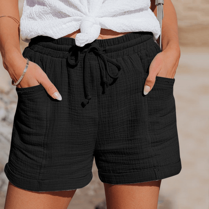 Pantaloncini Donna Estivi Tessuto Leggero Vestibilità Rilassata