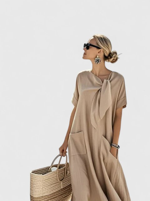 Abito Donna Elegante Vestibilità Strutturata Stile Sobrio
