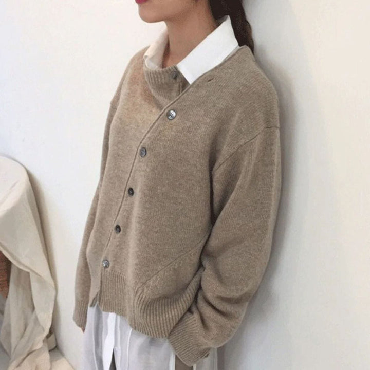 Cardigan Donna in Maglia Avvolgente Comoda Elegante