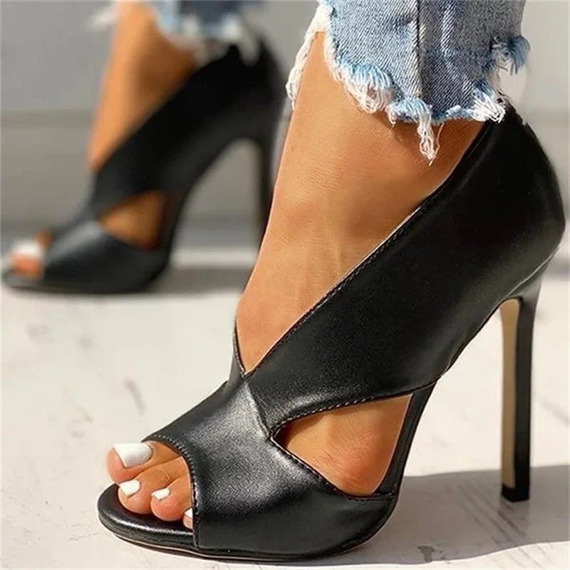 Décolleté Donna Tacco a Spillo Punta Aperta Elegante