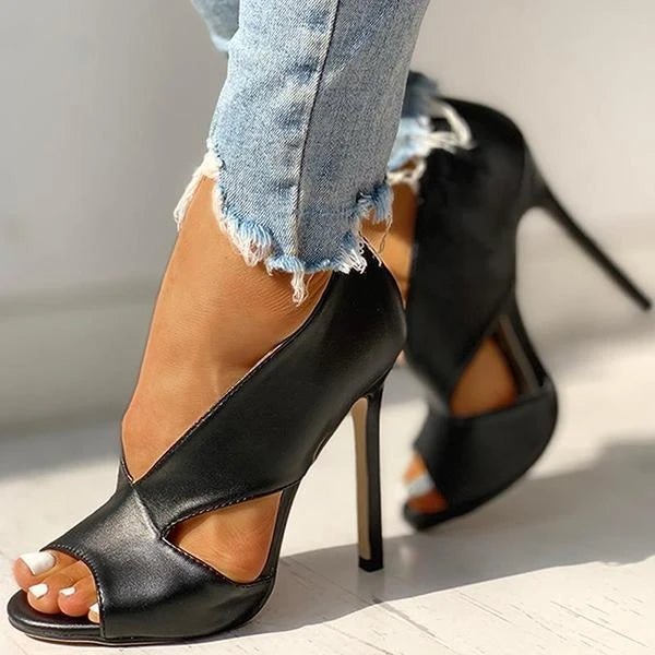 Décolleté Donna Tacco a Spillo Punta Aperta Elegante