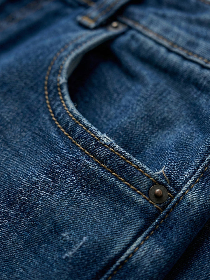 Jeans Donna Cotone Denim Lavato Vestibilità Rilassata Casual
