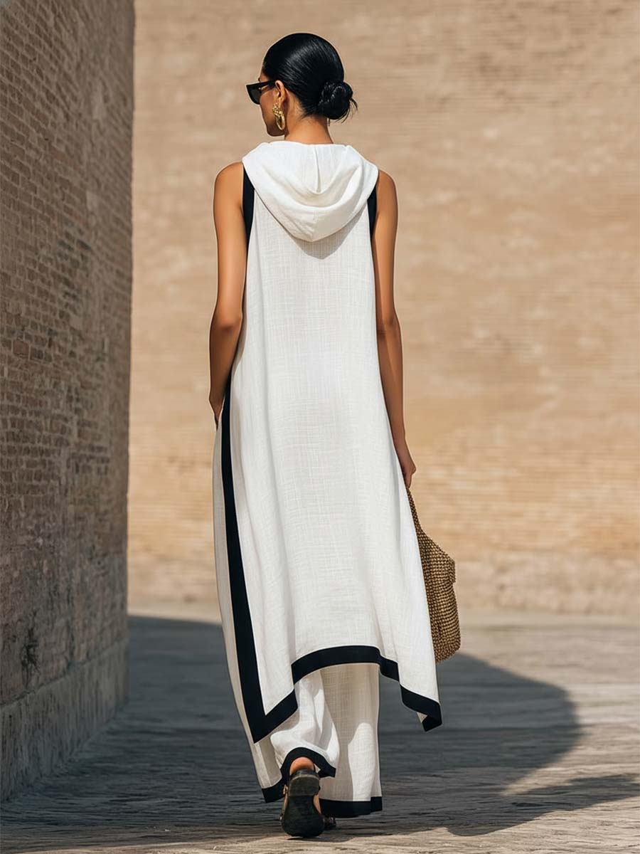 Completo Donna in Lino e Cotone Elegante Taglio Classico