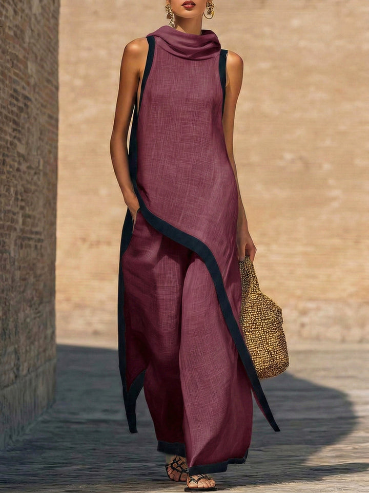 Completo Donna in Lino e Cotone Elegante Taglio Classico