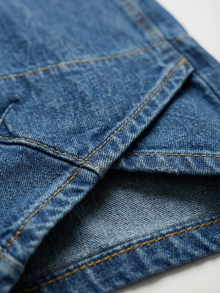 Jeans Donna Cotone Denim Lavato Vestibilità Rilassata Casual