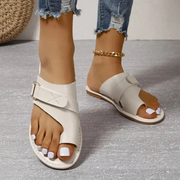 Sandali Infradito Donna Pelle Eleganti Vestibilità Comoda