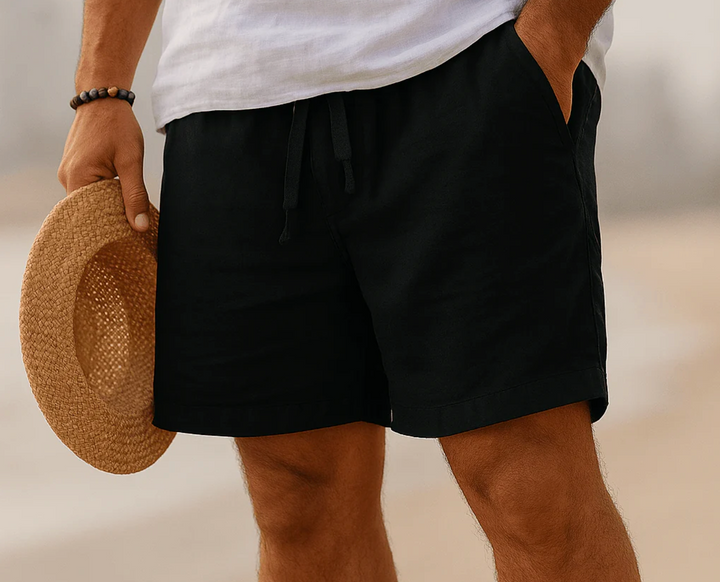 Pantaloncini Uomo in Lino Vestibilità Classica - Vesarelli
