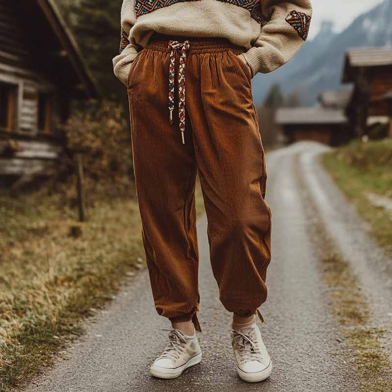 Pantaloni Donna Casual Comodi Vestibilità Regolare - Vesarelli