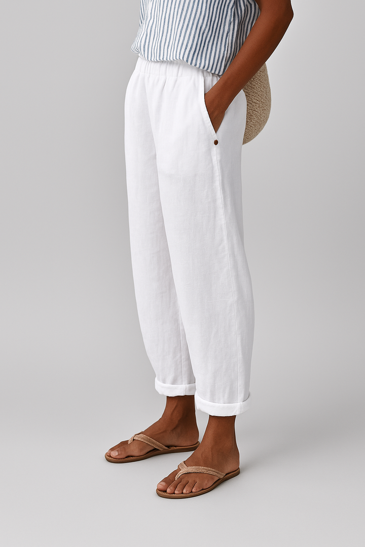 Pantaloni Donna Estivi Tessuto Leggero Vestibilità Comoda - Vesarelli