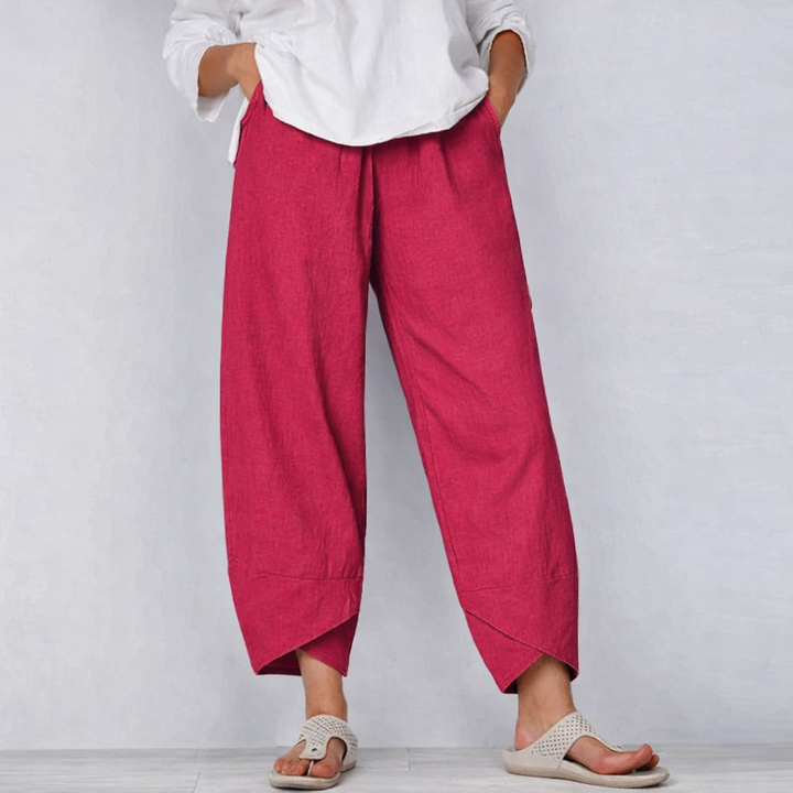 Pantaloni Donna Estivi Tessuto Leggero Vestibilità Comoda - Vesarelli
