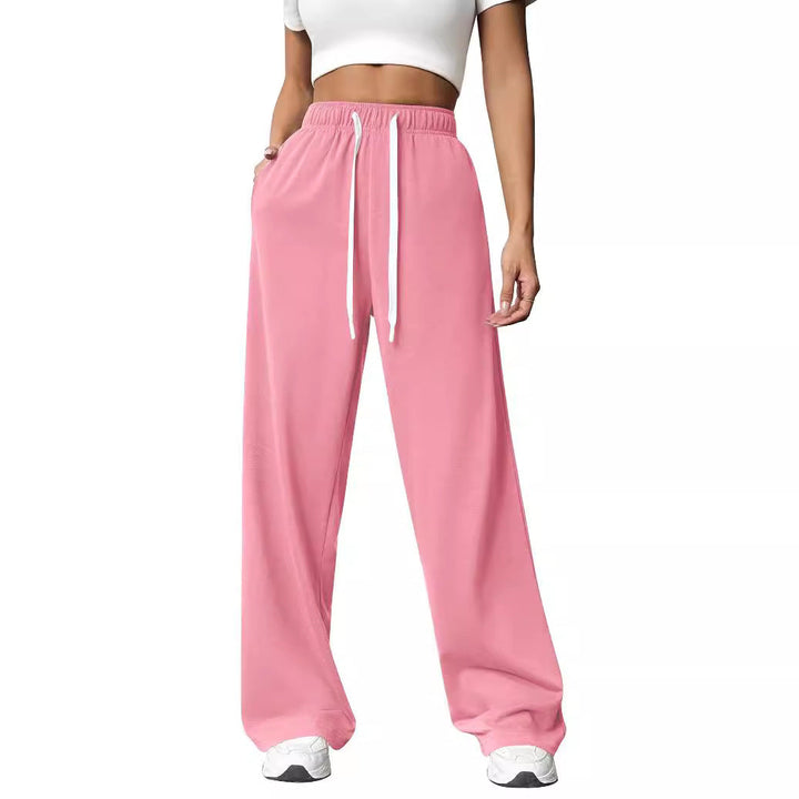 Pantaloni Jogger Donna Tessuto Morbido Vestibilità Ampia Relax - Vesarelli