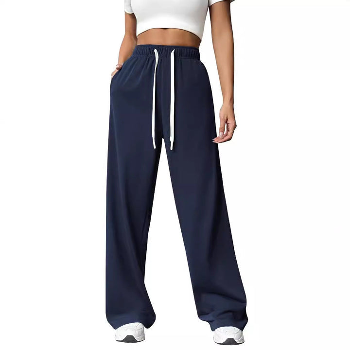 Pantaloni Jogger Donna Tessuto Morbido Vestibilità Ampia Relax - Vesarelli