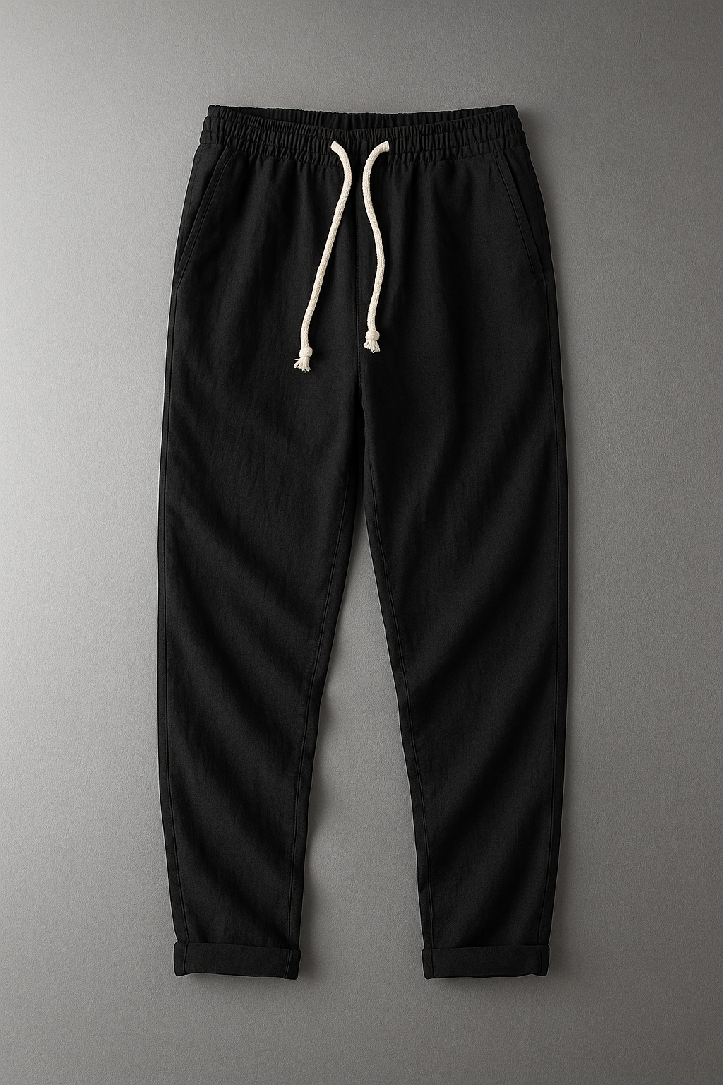 Pantaloni Uomo in Lino Estivi Leggeri Vita Elastico - Vesarelli