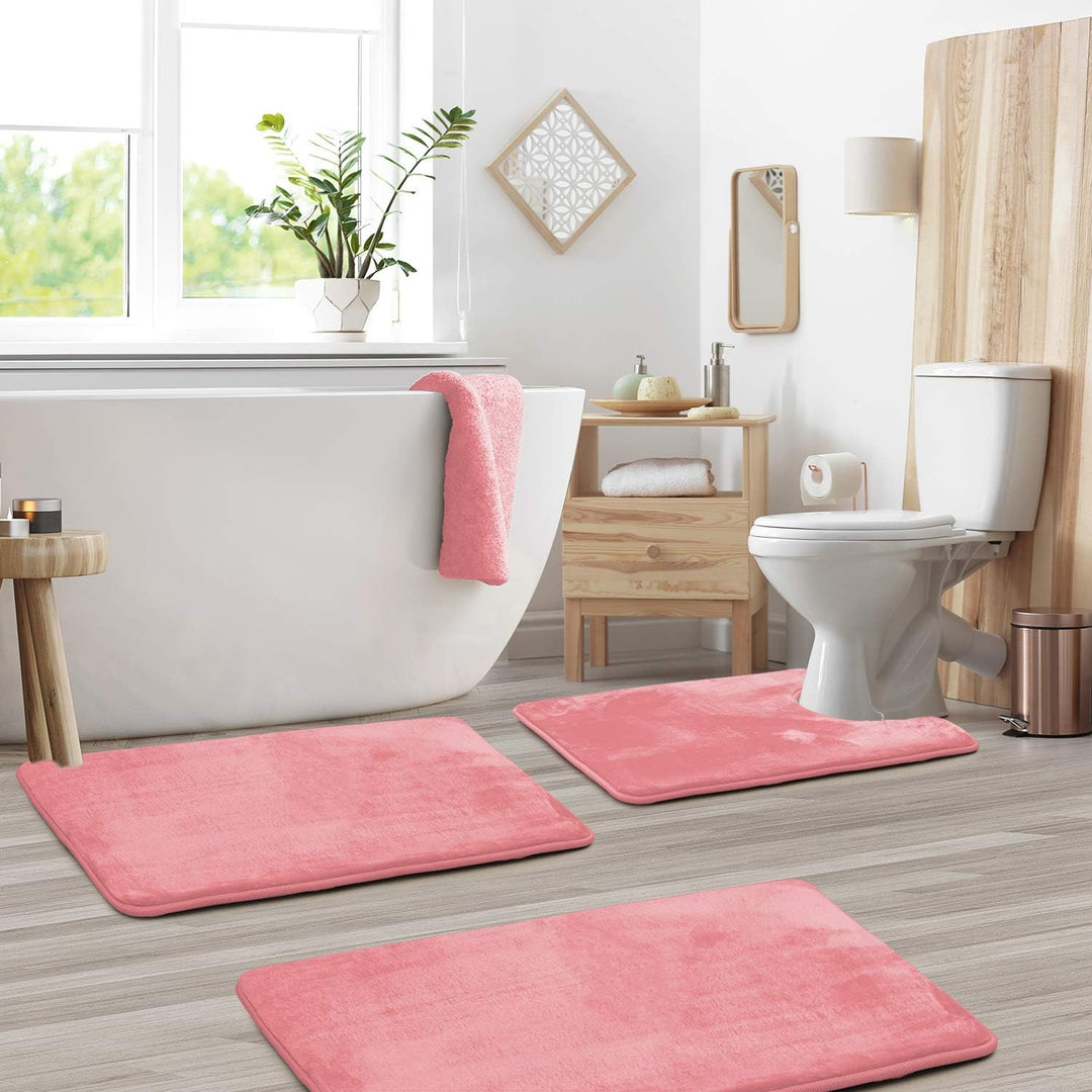 Tappetino da Bagno Memory Foam Velluto Morbido Set Multiplo