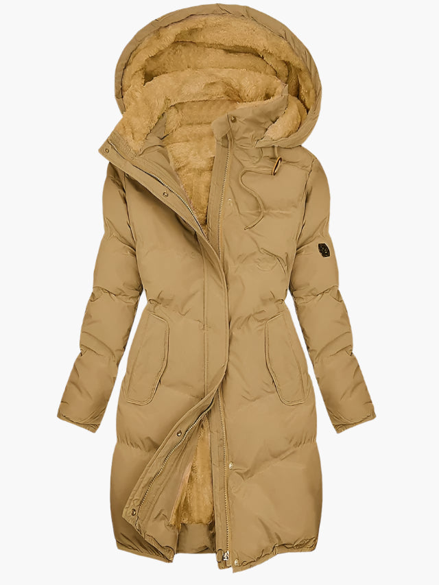 Giacca Lunga Donna Trapuntata Cappuccio Leggera Antivento