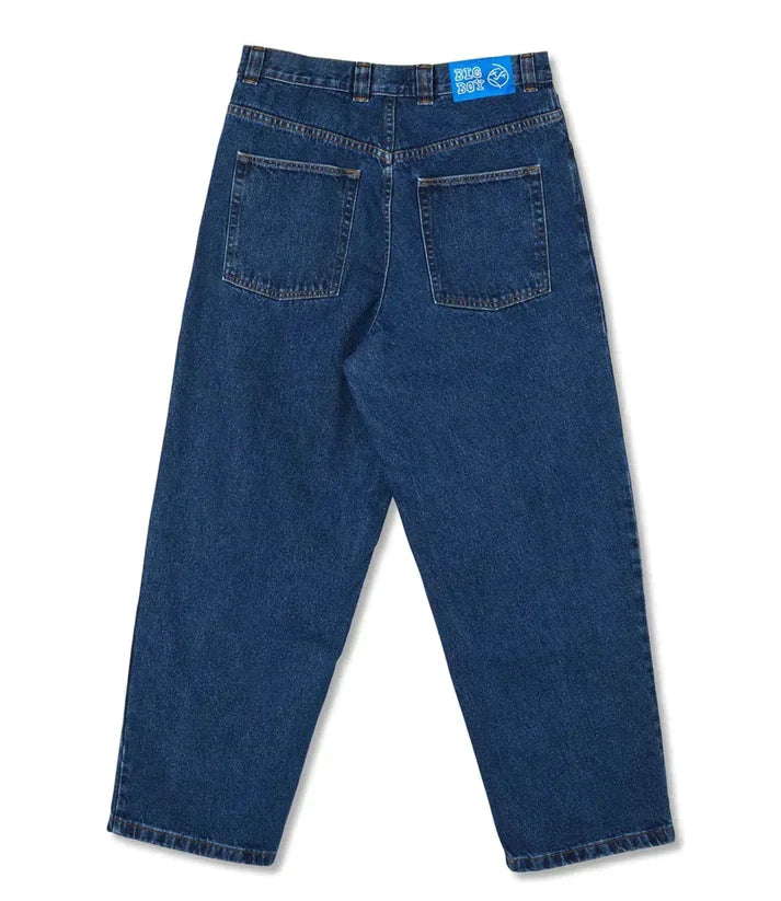Jeans Uomo Streetwear Cotone Vestibilità Oversize Ampia