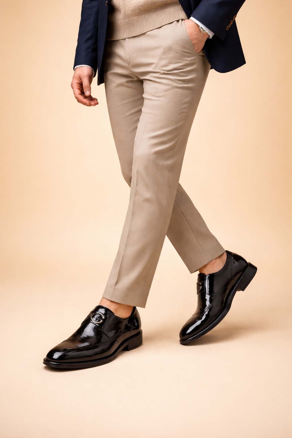 Scarpe Slip-On Uomo Eleganti Formali Morbide
