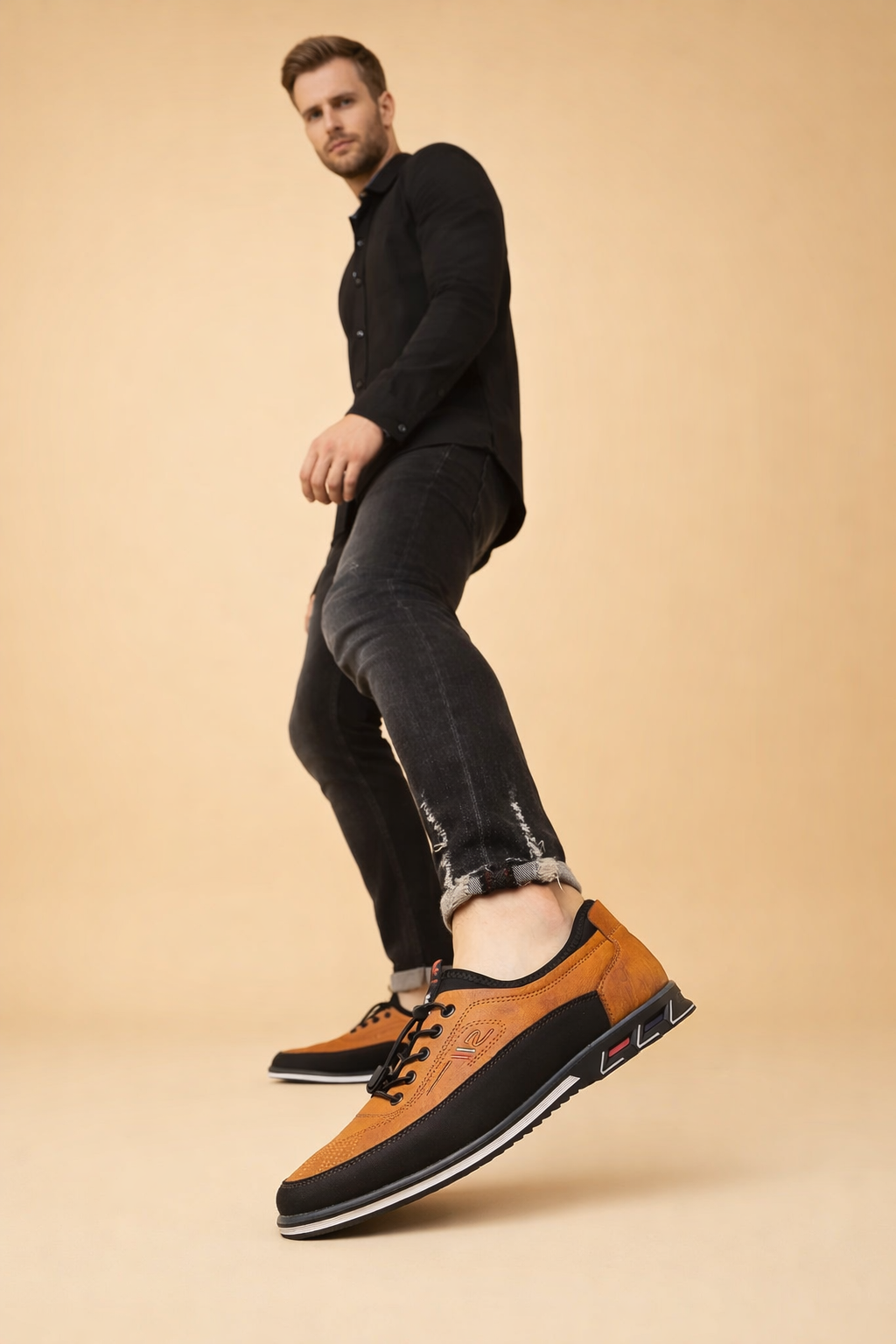 Scarpe Stringate Uomo Comfort Smart Casual