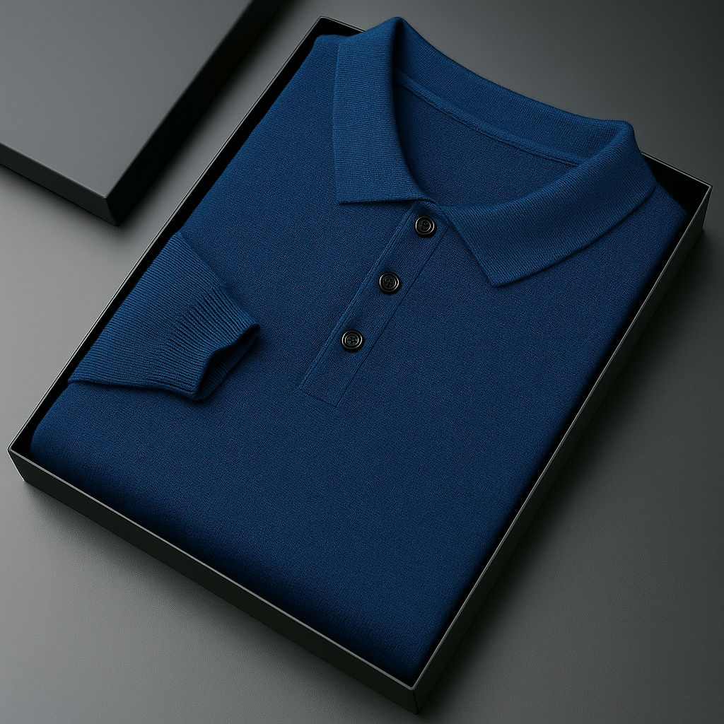 Polo Uomo Cotone Bottoni Classica Raffinata - Vesarelli