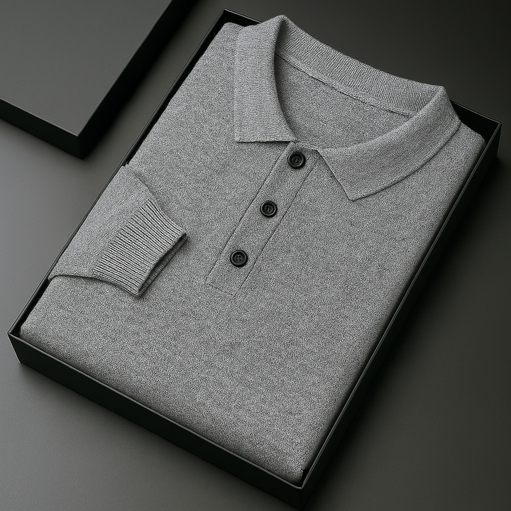 Polo Uomo Cotone Bottoni Classica Raffinata - Vesarelli