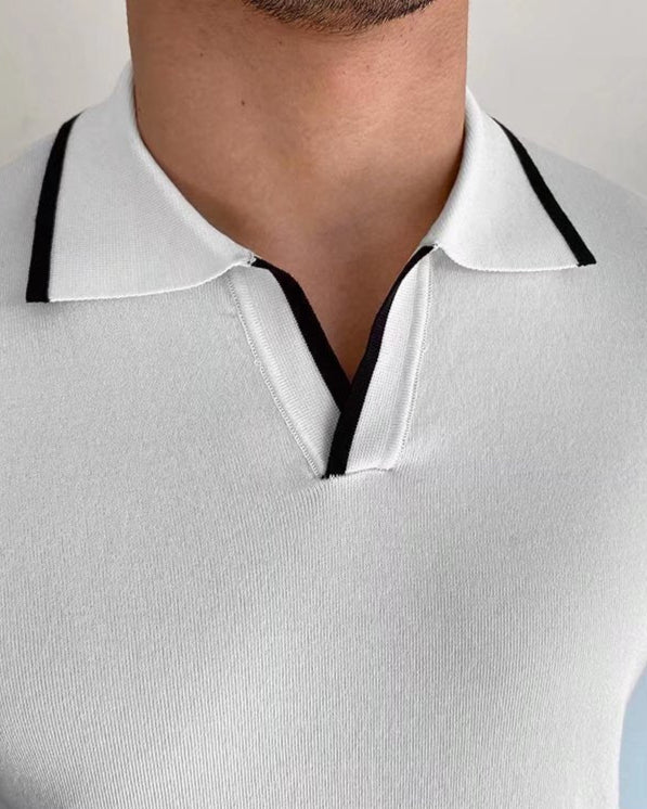 Polo Uomo in Maglia Elegante Vestibilità Classica - Vesarelli