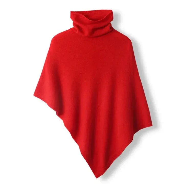 Poncho gris pour femmes avec coupe asymétrique, en tissu doux, adapté aux saisons intermédiaires.