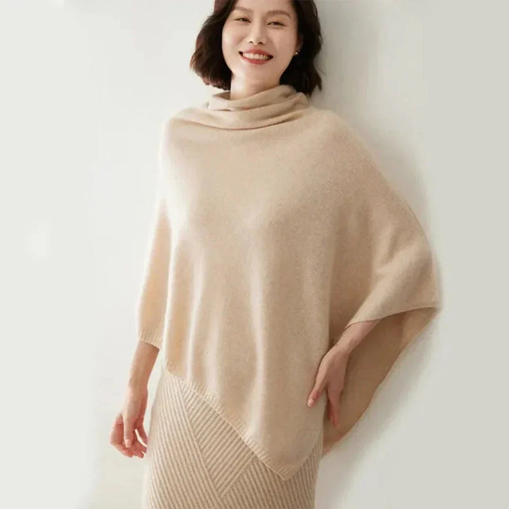 Poncho Donna con Taglio Asimmetrico Elegante - Vesarelli