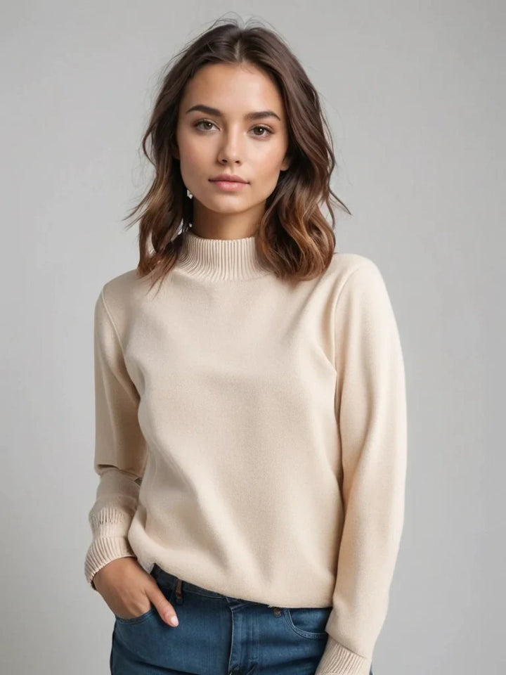 Maglione Donna in Maglia Morbida Collo Alto - Vesarelli