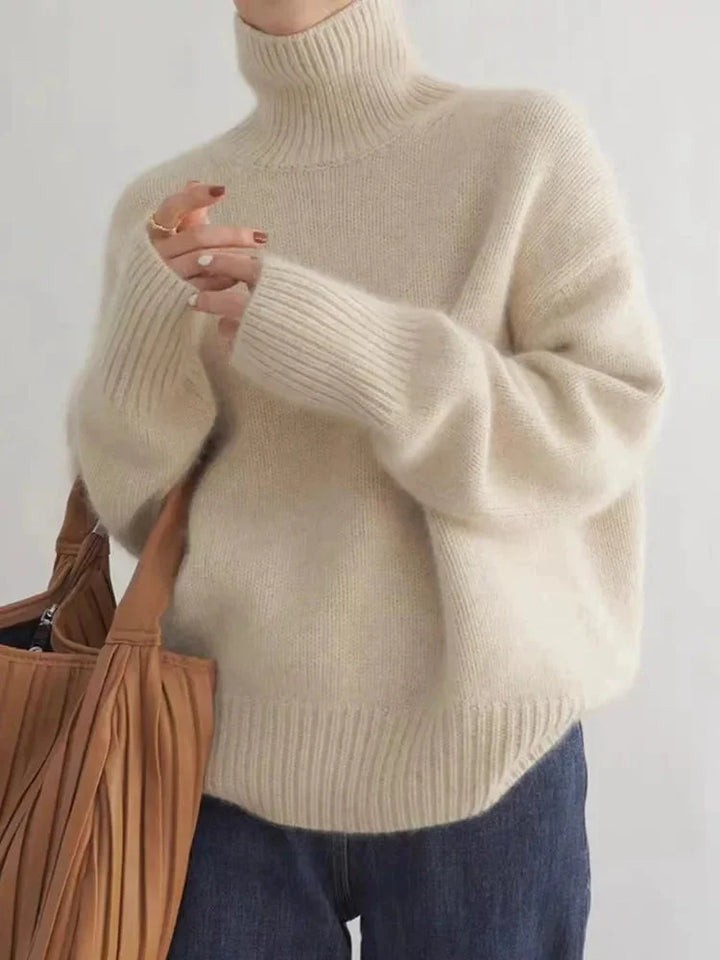 Maglione Donna Collo Alto Stile Elegante - Vesarelli