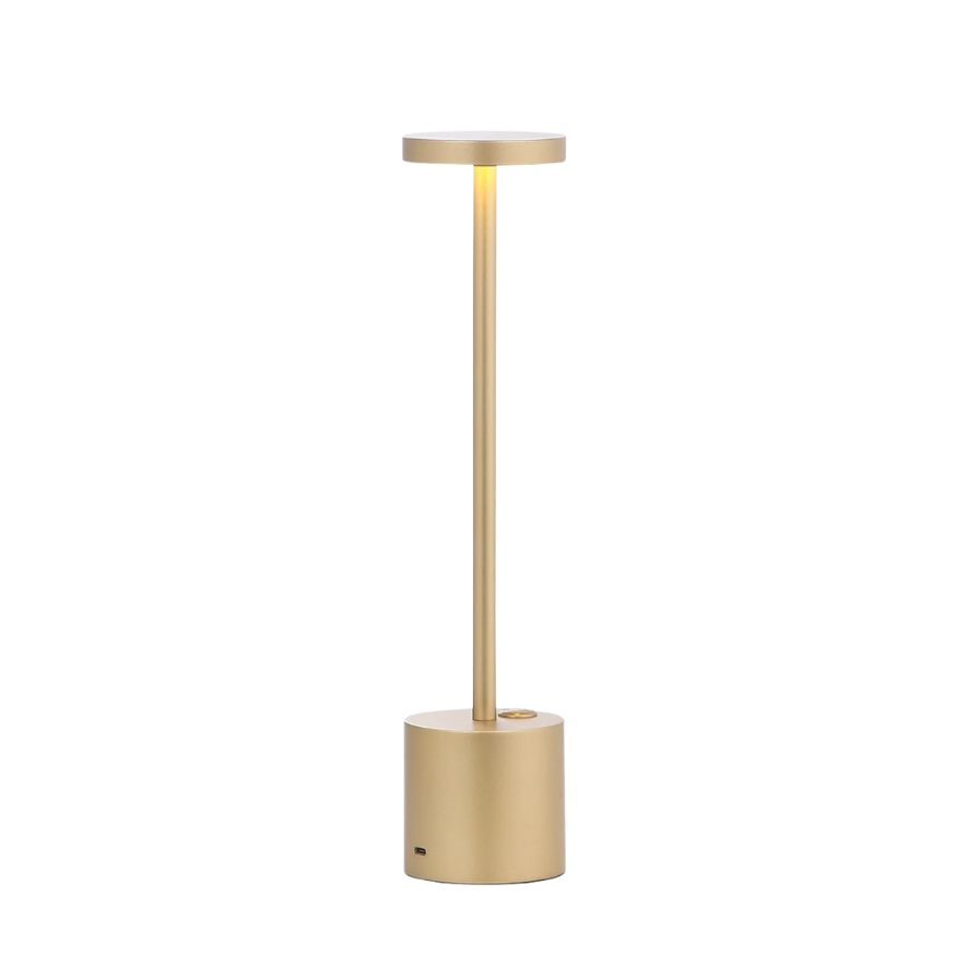 Lampada da Tavolo Ricaricabile Metallo LED Touch Dimmerabile