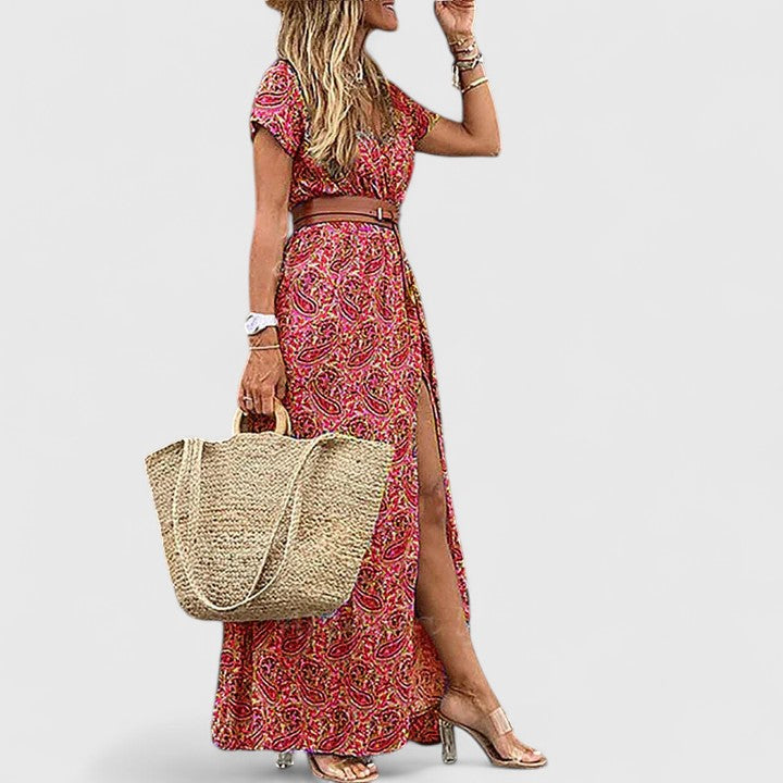 Abito Maxi Donna Stile Ricercato Vestibilità Strutturata