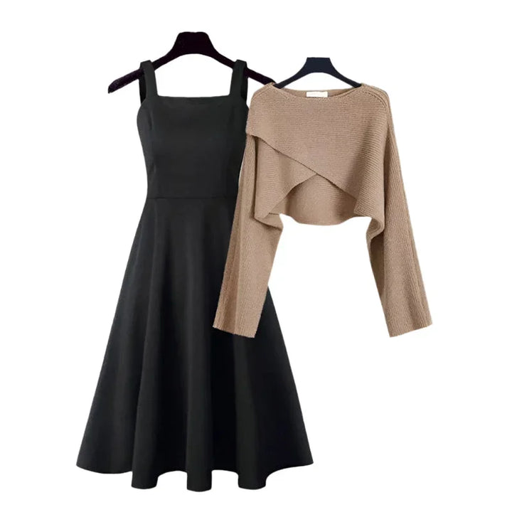 Abito Ampio Donna con Maglione Asimmetrico Autunno Inverno - Vesarelli
