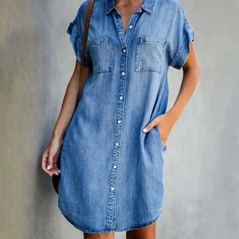 Camicia Donna con Bottoni Frontali e Tasche - Vesarelli