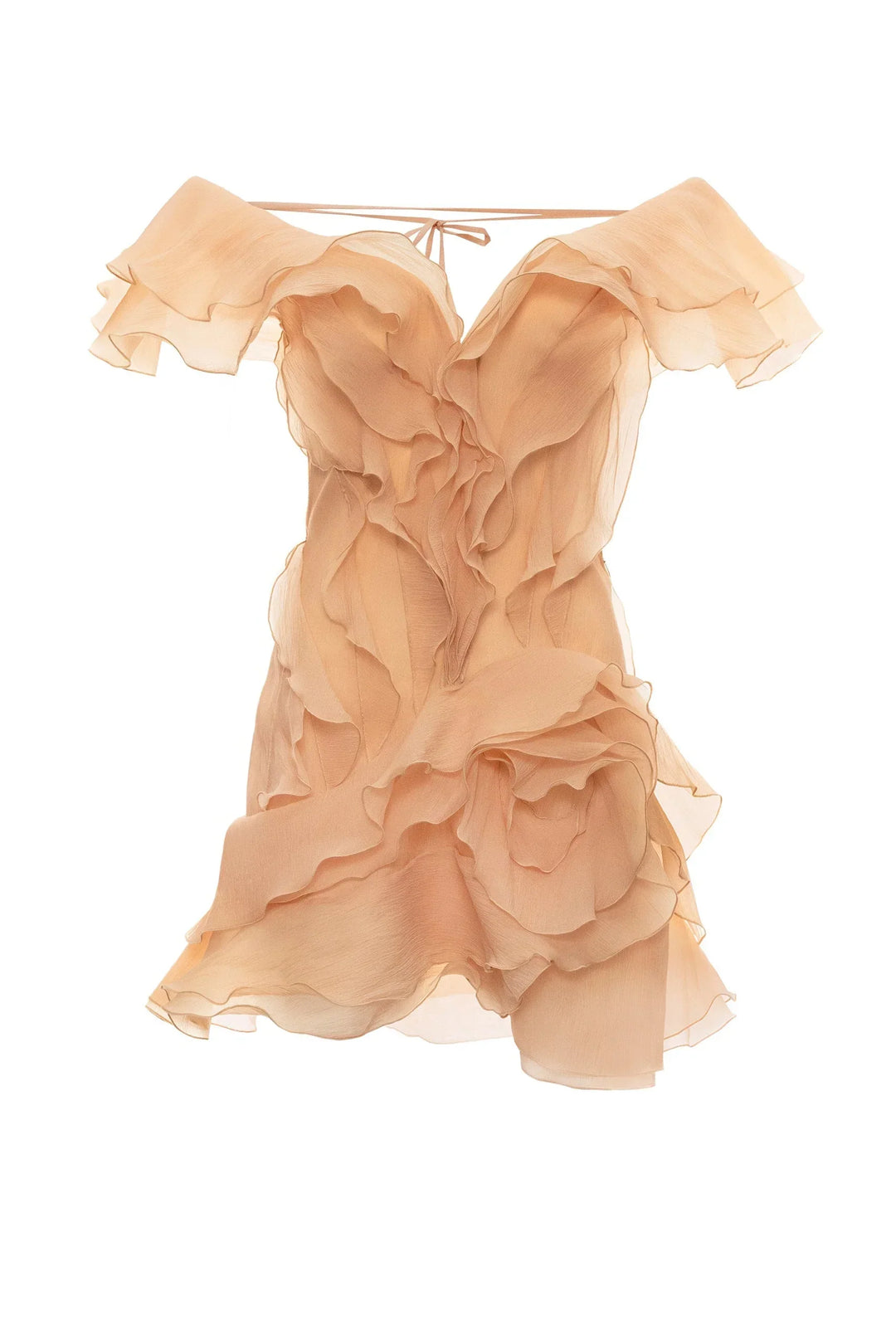 Robe d'été femme blanche à volants en coton léger, avec des manches courtes et une coupe fluide pour un look décontracté.